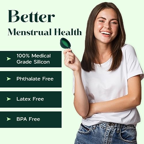 SHORDY Reusable Menstrual Disc Set of 2 (Small & Large), 100% Medical-Grade Silicone, Flexible