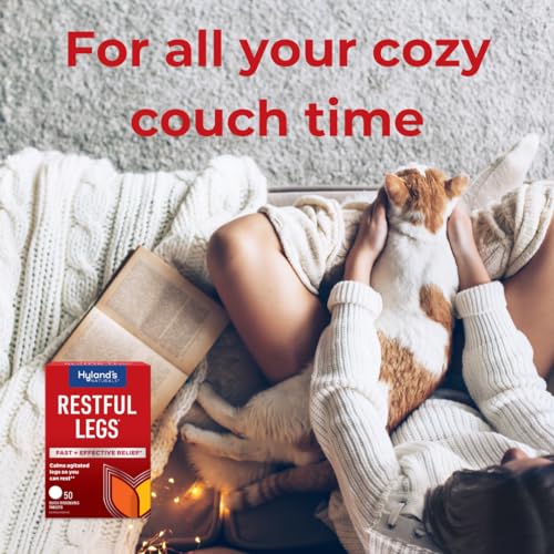 Hyland's Naturals Restful Legs Tablets, Natural Itching, Crawling, Tingling & Leg Jerk Relief, Quick Dissolving