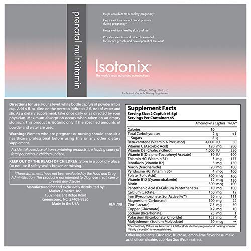 Isotonix Prenatal Activated Multivitamin, Vitamins, Helps Contribute to Healthy Pregnancy