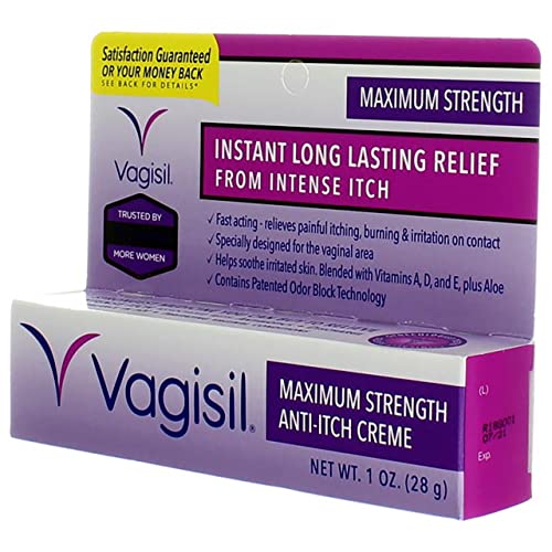 Vagisil Maximum Strength Anti-Itch Creme 1 oz (Pack of 3)