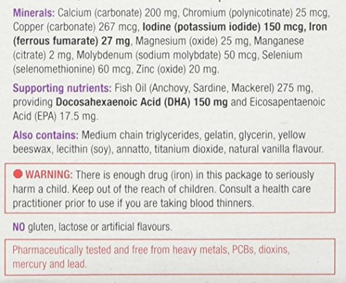 Jamieson PRENATAL Complete Multivitamin with DHA Supplement 60 Softgels