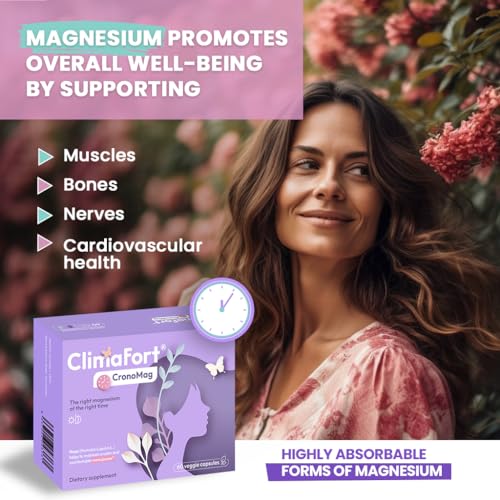 ClimaFort® CronoMag | Magnesium for Women in Menopause | The Right Magnesium at The Right time