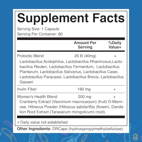 Vitamatic Vaginal Probiotics 20 Billions for Women pH Balance & Odor Control