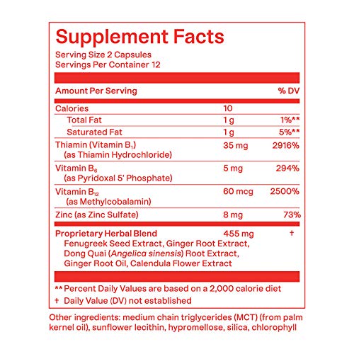 De Lune Cramp Aid, Herbal and Natural Relief for Period Cramps with Fenugreek Seed