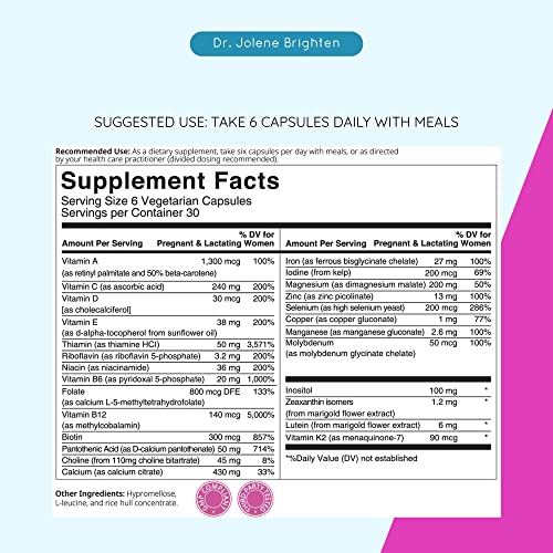 Dr. Brighten Prenatal Plus and Magnesium Plus Dietary Supplements Bundle - Non-GMO, Vegan