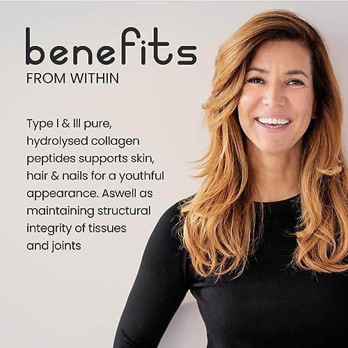 Bovine Collagen Peptides Powder 500g - 50 Servings - 100% Pure, Hydrolysed, Type 1 & 3-19 Amino Acids