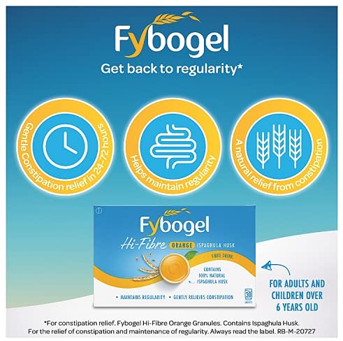 Fybogel Orange - 30 Sachets x 2 Packs