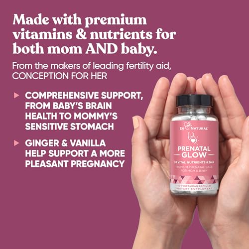 Natural Prenatal Bundle – Glow Prenatal Multivitamin – Momma Probiotics for Mom & Baby
