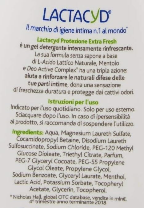 intimate wash fresh 200 ml by Lactacyd