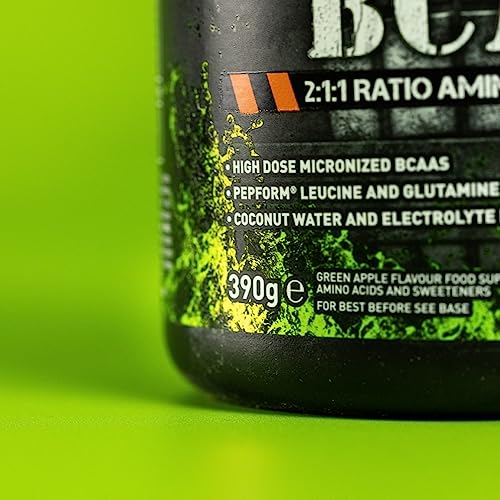 Grenade Defend BCAA Powder, Green Apple, 390 g (7 g BCAA's Per Serving - 30 Servings