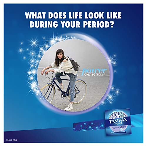 Tampax Pearl Plastic Tampons, Light Absorbency, Unscented, 36 Count (Pack of 2) (72 Total Count)