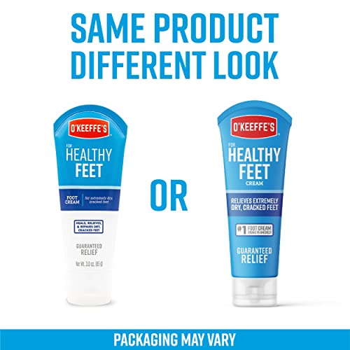 O'Keeffe's for Healthy Feet Foot Cream, Guaranteed Relief for Extremely Dry, Cracked Feet
