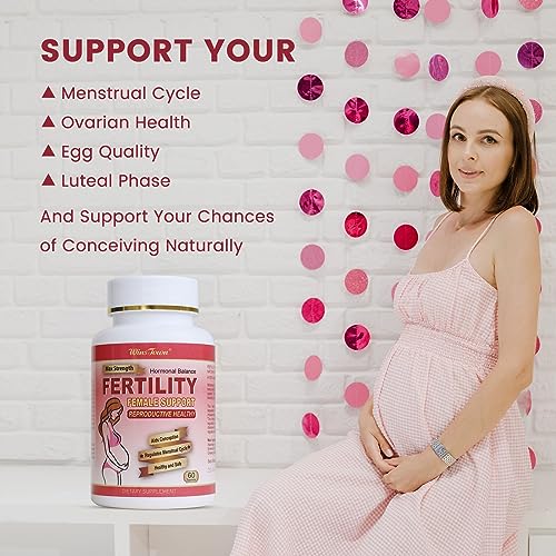 Wins Town Fertility Tablet for Women with Prenatal Vitamins, Female Fertility Supplement