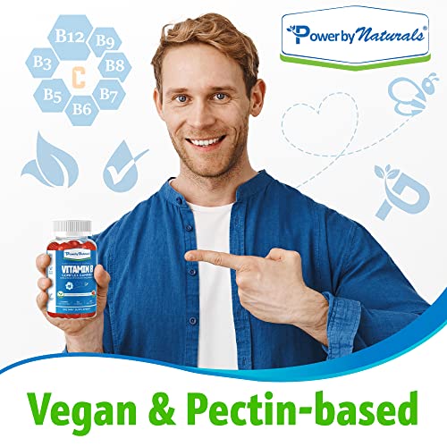 Power By Naturals B Complex Vitamins for Women - 60 Vegan Gummies for Prenatal Support, Energy Boost