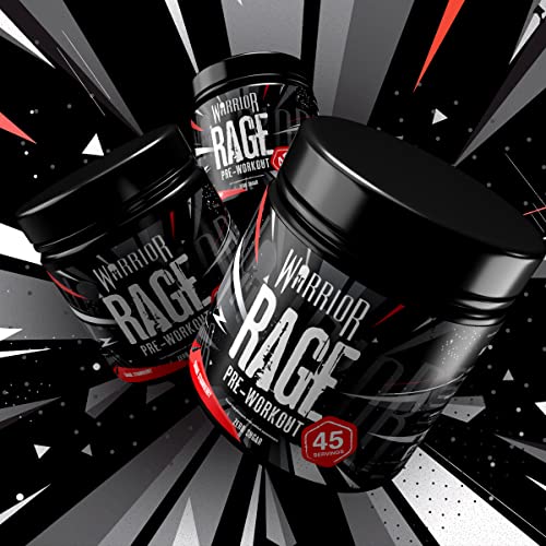 Warrior - RAGE Pre Workout Powder – Lightnin’ Lemonade 392g, WA-RG-045-01