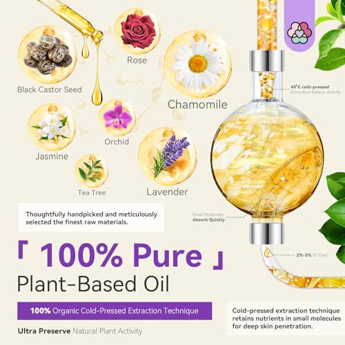 SAVILAND Essential Oils for Cuticle Nails: 100% Pure Natural Essential Oil Tea Tree Lavender Jasmine