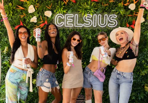 CELSIUS Energy Drink |Functional Essential Energy Drink Peach Vibe, Tropical and Arctic