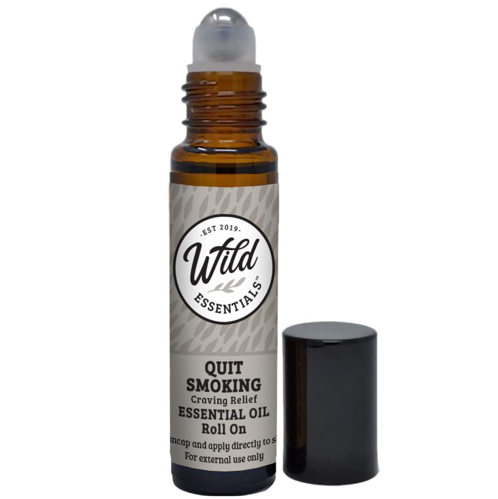 Wild Essentials Quit Smoking Essential Oil Roll On, 10ml for for help with cessation programs
