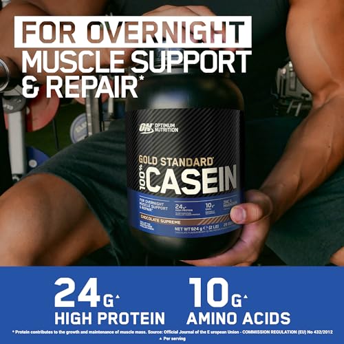 Optimum Nutrition Gold Standard 100% Casein Slow Digesting Protein Powder with Zinc