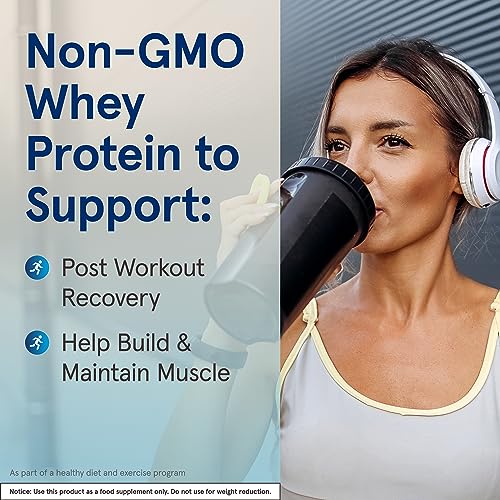 Jarrow Formulas Whey Protein With 18 g of Protein, 3.8 g of BCAAs, & Glutamine, Dietary