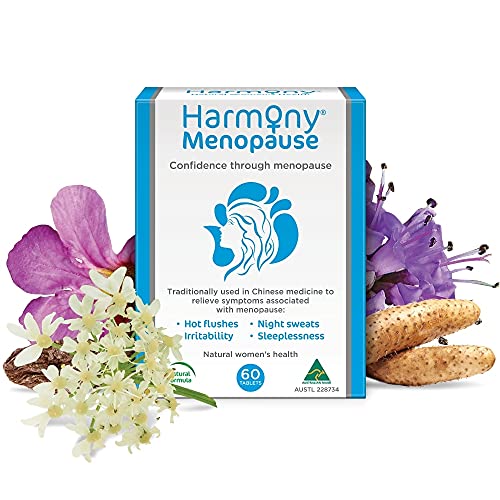 Harmony - Menopause Supplements for Women, Support for Hot Flashes & Irritability, Vitamin D