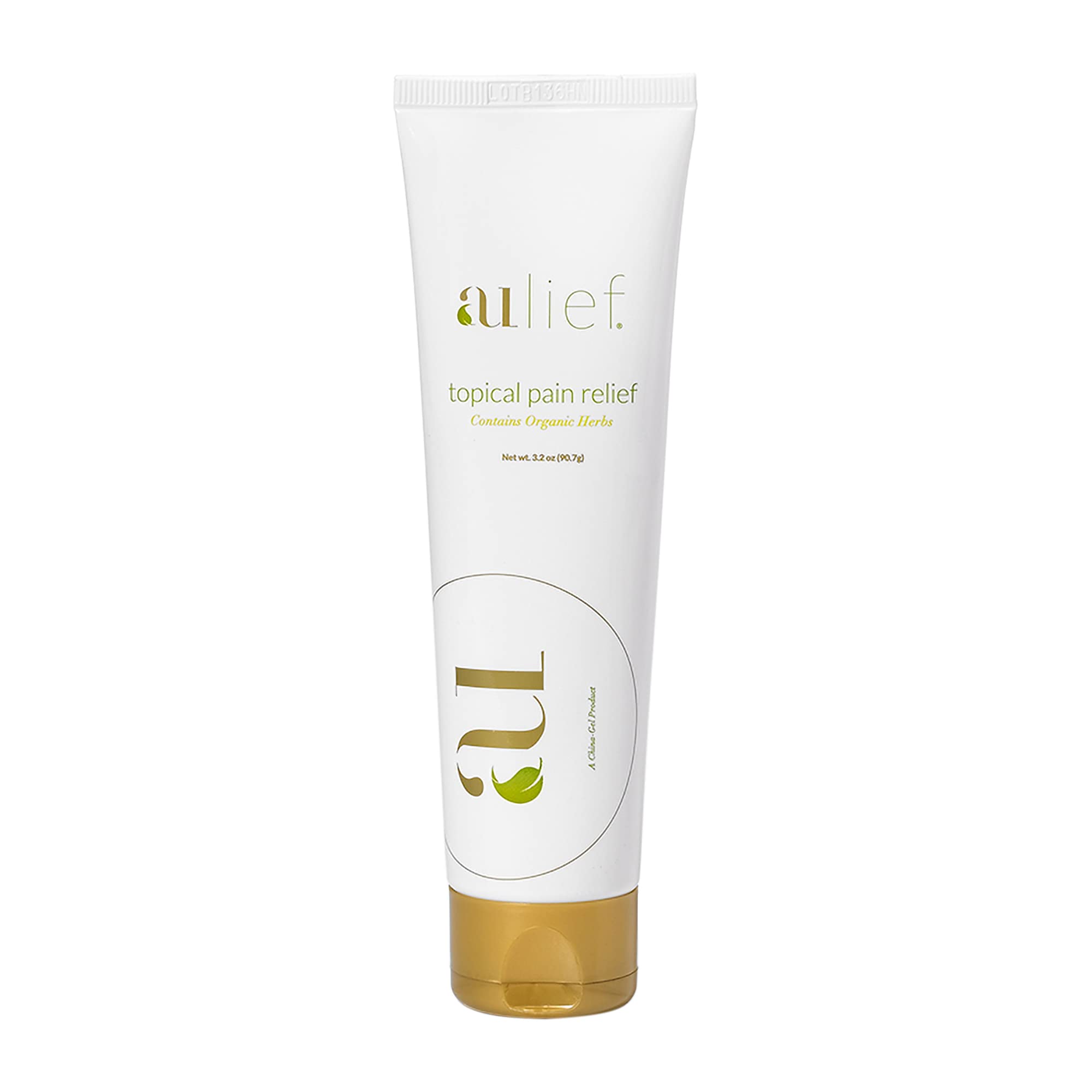 Aulief Gold Natural Pain Relief Cream – Organic Herbal Lotion for Arthritis, Joint Pain & Sore Muscles, Neck, Knee & Back Aches, Premium Organic Natural Pain Reliever, 3.2 Oz Tube