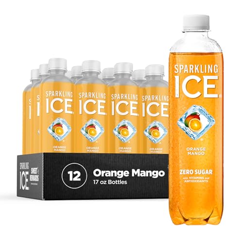 Sparkling Ice, Orange Mango Sparkling Water, Zero Sugar Flavored Water, with Vitamins