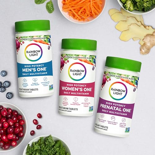 Rainbow Light Prenatal One High Potency Daily Multivitamin with Folate, Ginger and Probiotics