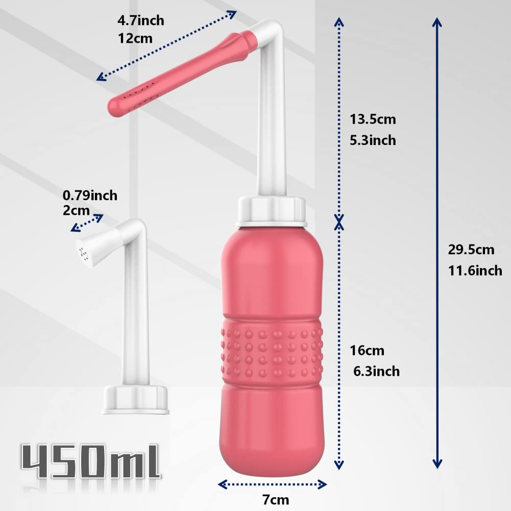 LZXIYUE 2PCS 2-in-1 Peri Bottle Feminine Care for Women,Reusable Portable Bidet for Travel