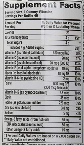 Vitafusion Prenatal Dha and Folic Acid Gummy Vitamins, 90 Each by Vitafusion (Pack of 3)