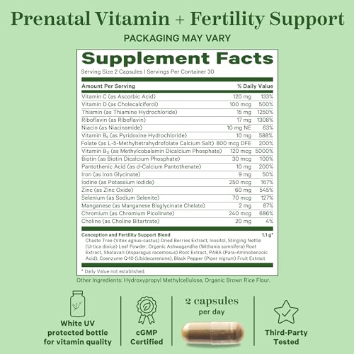 Pink Stork Fertility Supplements for Women - Support Ovulation, Conception