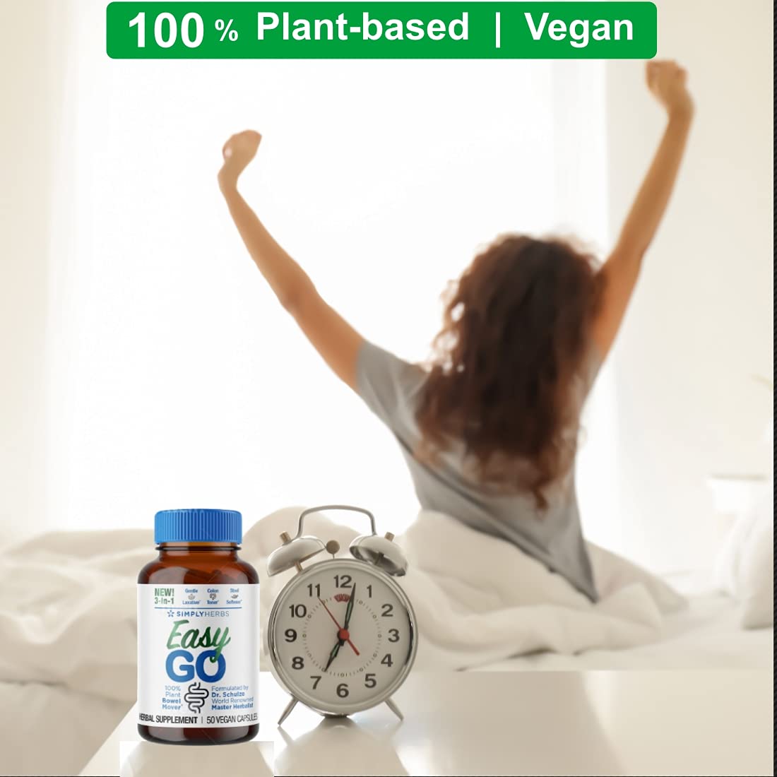 Dr. Schulze's Easy GO Bowel Mover - Formulated Gentle Laxative, Colon Toner & Stool