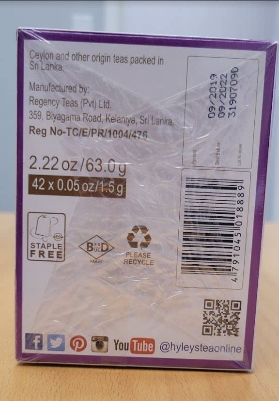 Hyleys 14 Day Weight Loss Tea - 42 Tea Bags (1 Pack), Detox Tea for Cleanse