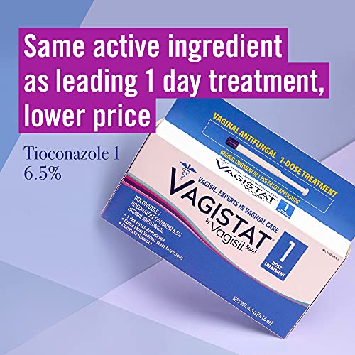Vagistat 1 Day Single-Dose Yeast Infection Treatment for Women, Antifungal Ointment Helps Relieve