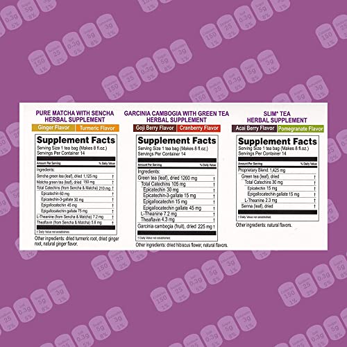 Hyleys 14 Day Weight Loss Tea - 42 Tea Bags (1 Pack), Detox Tea for Cleanse