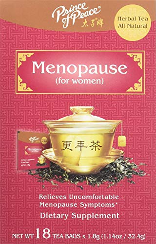 Prince of Peace Menopause Tea, 18 Tea Bags – Herbal Tea for Menopause – Menopause Relief – Hormone Balance