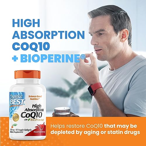 Doctor's Best High Absorption CoQ10 with BioPerine, Heart Health & Energy Production