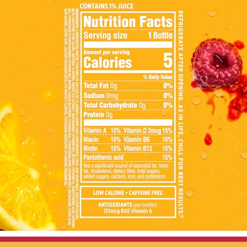 Sparkling Ice, Raspberry Lemonade Sparkling Water, Zero Sugar Flavored Water