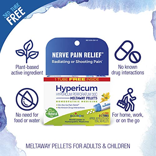 Boiron Hypericum Perforatum 30C Homeopathic Medicine for Relief from Nerve Pain, Toothaches