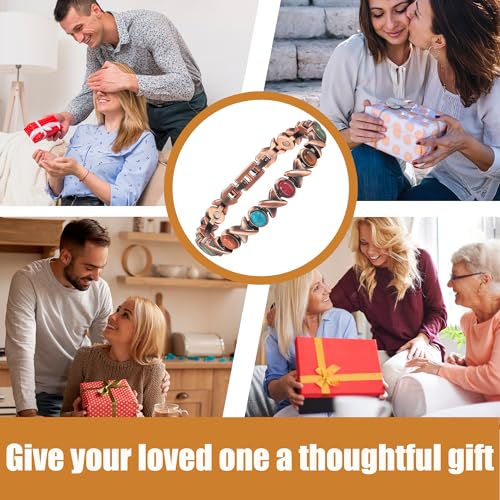 MagVIVACE Copper Anklet for Women for Arthritis and Joint, Magnetic Therapy Ankle Bracelet, Jewelry Gift