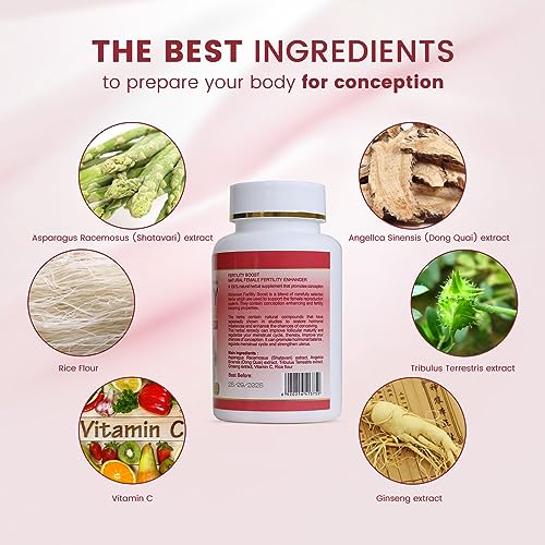 Wins Town Fertility Tablet for Women with Prenatal Vitamins, Female Fertility Supplement