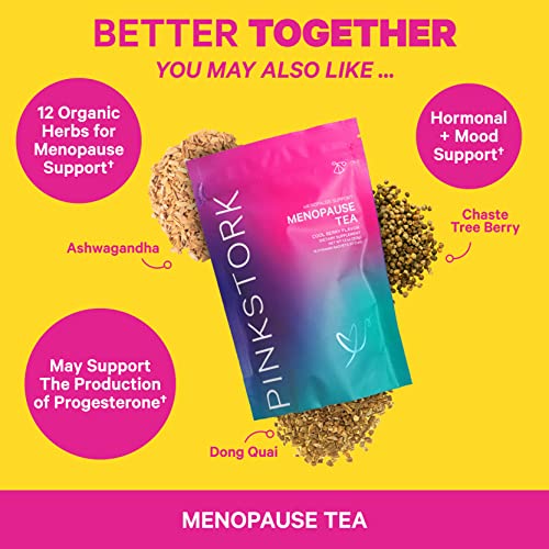 Pink Stork Menopause Flakes: Relaxing Lavender Scented Bath Salts for Women, Pure Magnesium