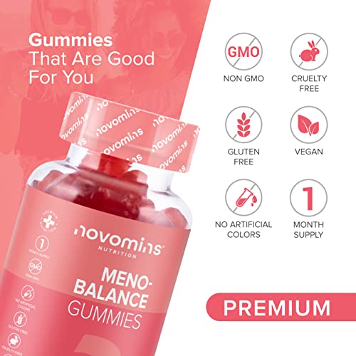 Novomins Meno-Balance Gummies – Menopause Support – Perimenopause and Post Menopause