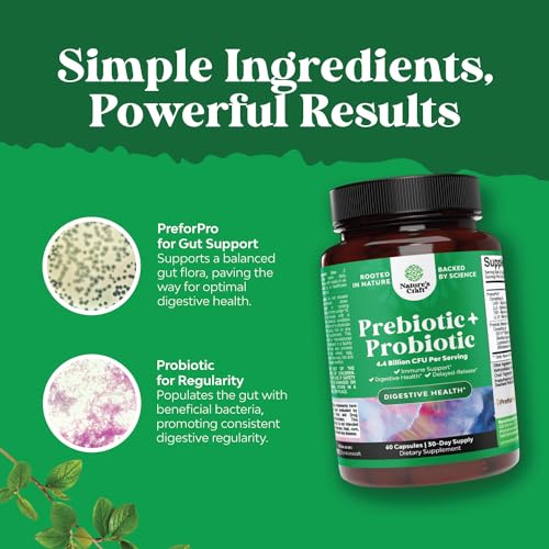 Prebiotics and Probiotics Gut Health Supplement - Super Potent Digestive Health Acidophil