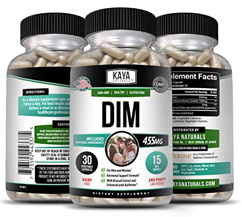 Kaya Naturals DIM Ultra (30 Capsules) | DIM Supplement for Women and Men
