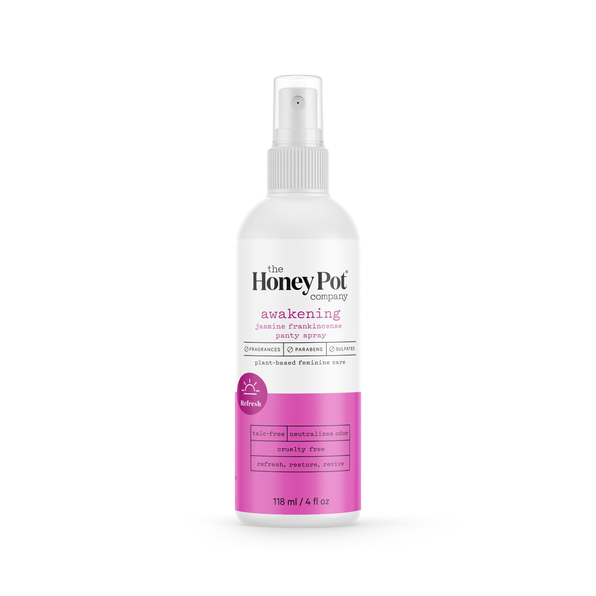 The Honey Pot Company - Refreshing and Restorative Panty and Body Plant-Derived Deodorant Spray