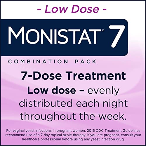 Monistat 7 Day Yeast Infection Treatment for Women, 7 Miconazole Cream Applications with Disposable