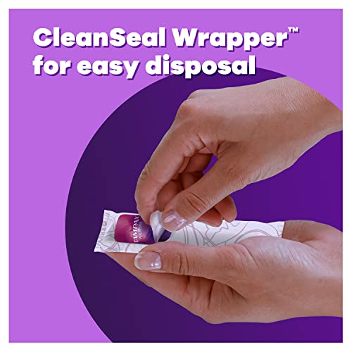 Tampax Radiant Tampons 42 R 2.7X 3/4/ 42ct, Pink and Blue