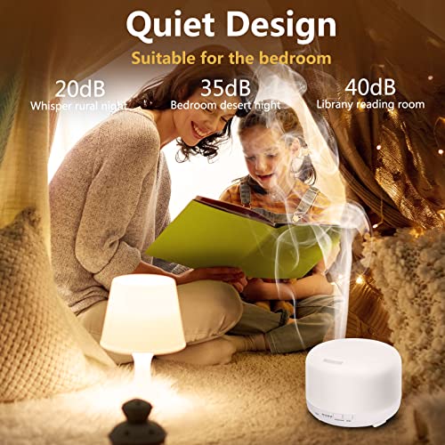 Hianjoo 450ml Essential Oil Diffuser, Electric Aroma Ultrasonic Aromatherapy Fragrant Oil