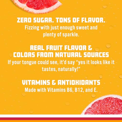 Sparkling Ice, Pink Grapefruit Sparkling Water, Zero Sugar Flavored Water, with Antioxidants